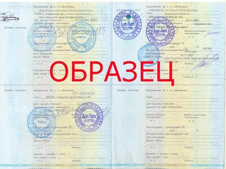 Птс транспортного средства что это