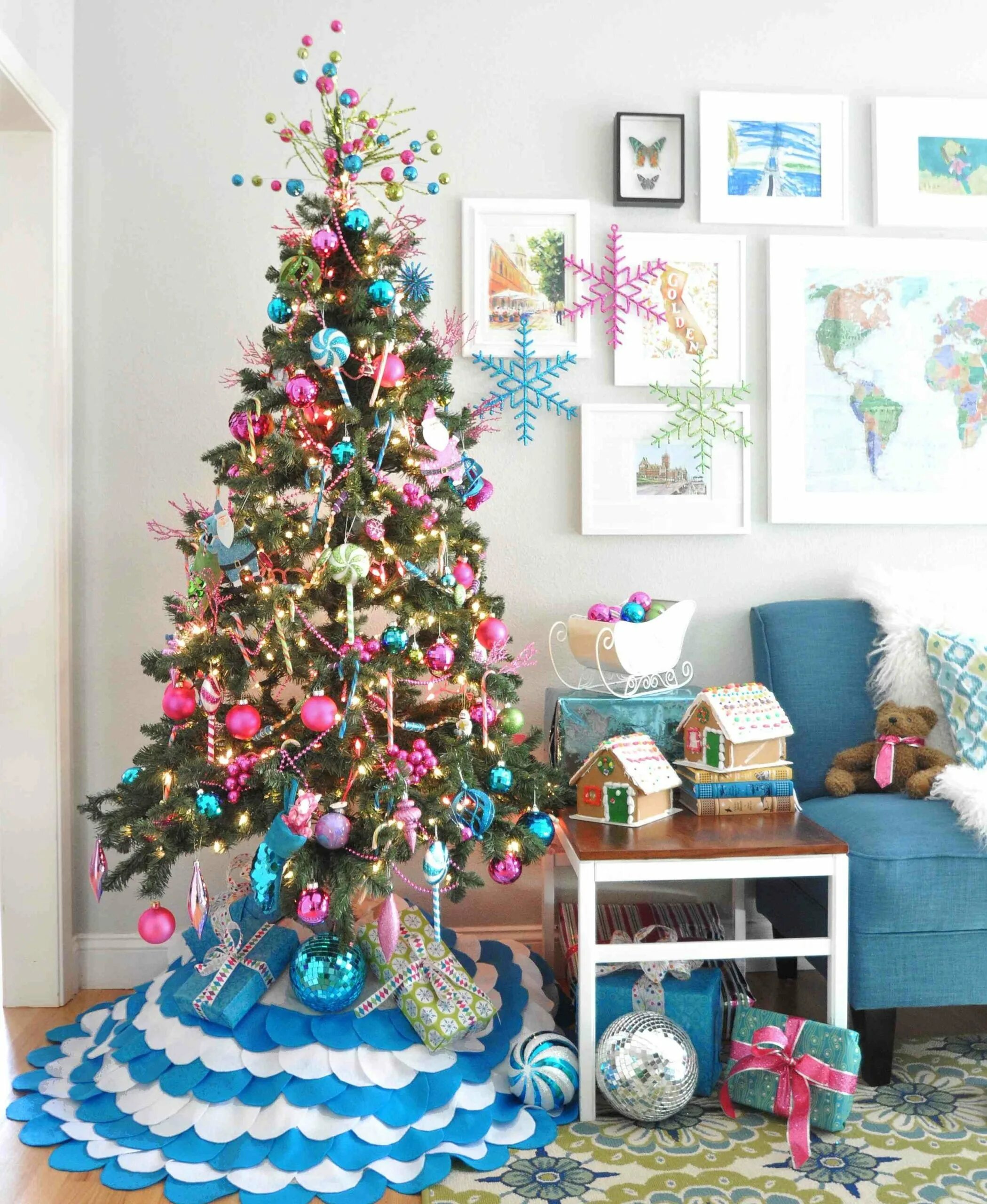 Варианты украшения елки. Елка пример. Украшение елки. Украшение елки на новый год. Модные тенденции новогодней елки.