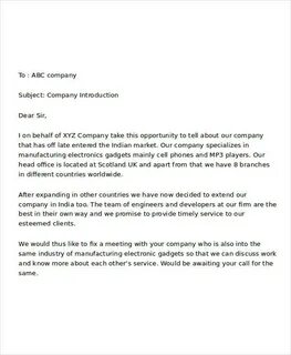 Introduce company
