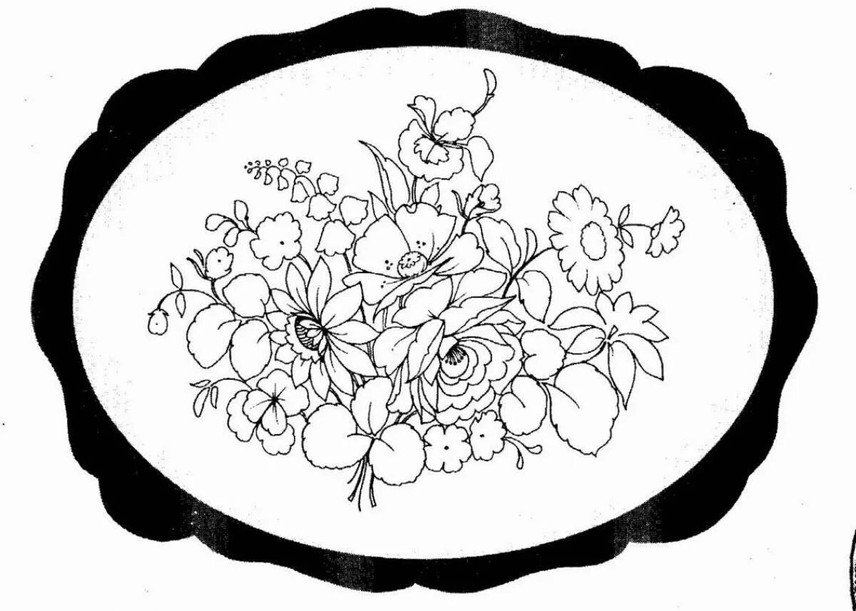 Поднос карандашом. Жостовская роспись раскраска. Роспись жостовского подноса раскраска для детей. Поднос с цветами простой рисунок. Жостовская роспись раскраска подносы.