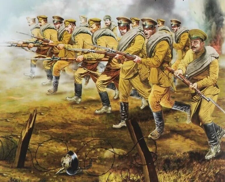 Пехоты получающей. Русская пехота 1914. атака пехоты 1914. штыковая атака 1914. штыковая атака русской пехоты.