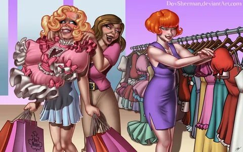 Cartoon sissy feminization.