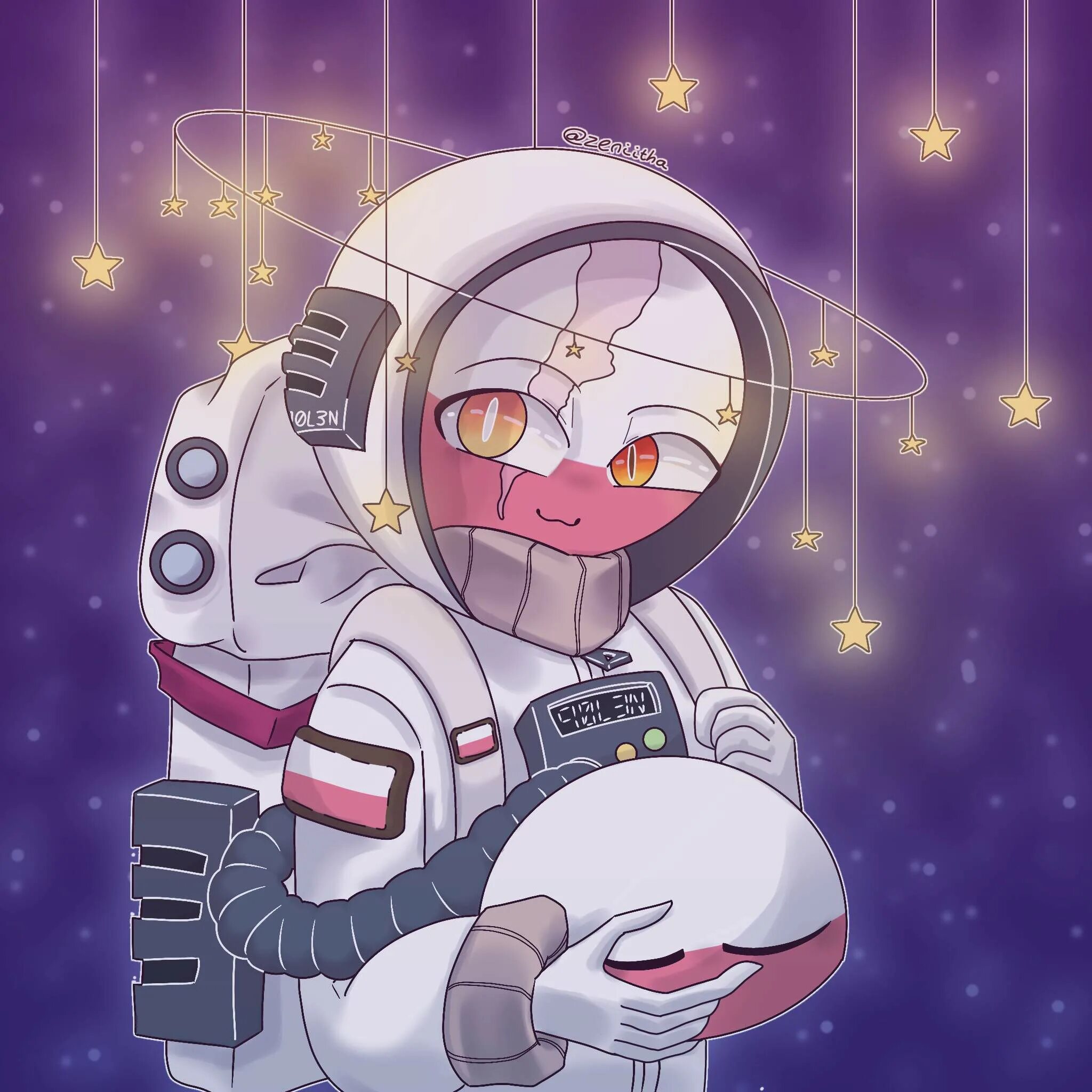 Countryhumans poland. Кантри хуманс Польша. Countryhumans Польша в космосе арт. Польша Countryhumans арты. Польша кантрихуманс арт.