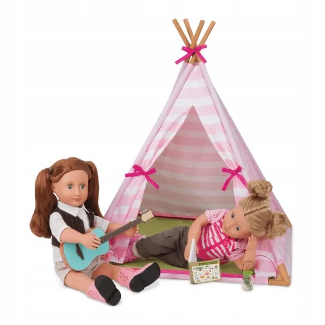 Кукольные аксессуары. Набор our Generation палатка. Палатка для кукол. Мини палатка для кукол. Куколки в палатке.
