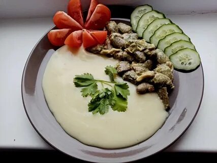 Пюре с грибами