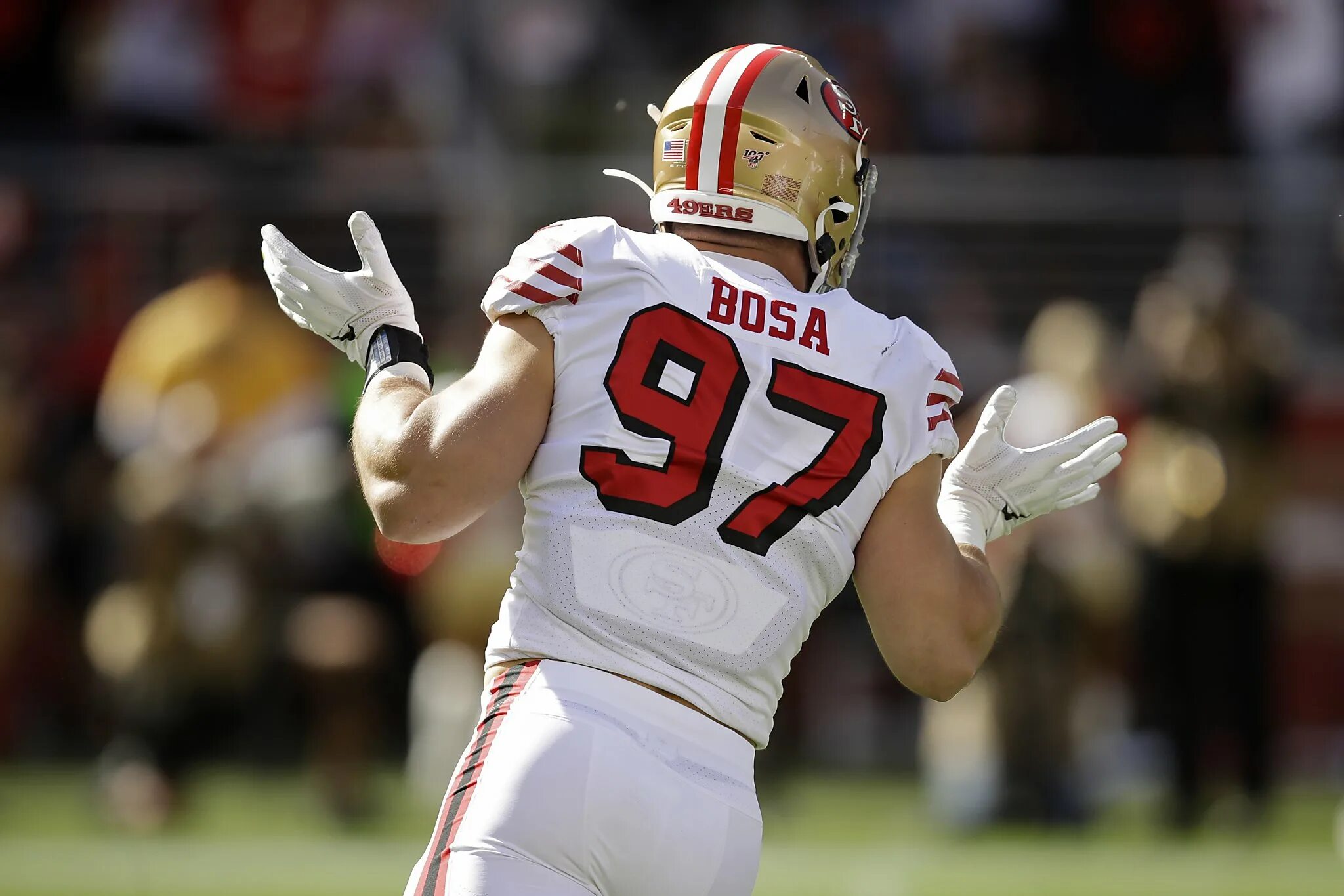 Nick bosa NFL. Nick bosa body. Ктийол bosa. Nick bosa тело.