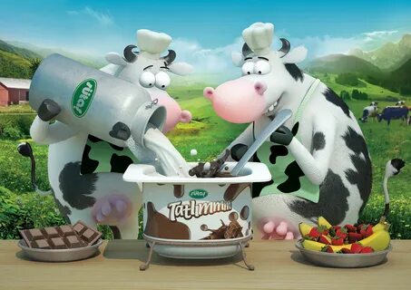 Animation 3d milk