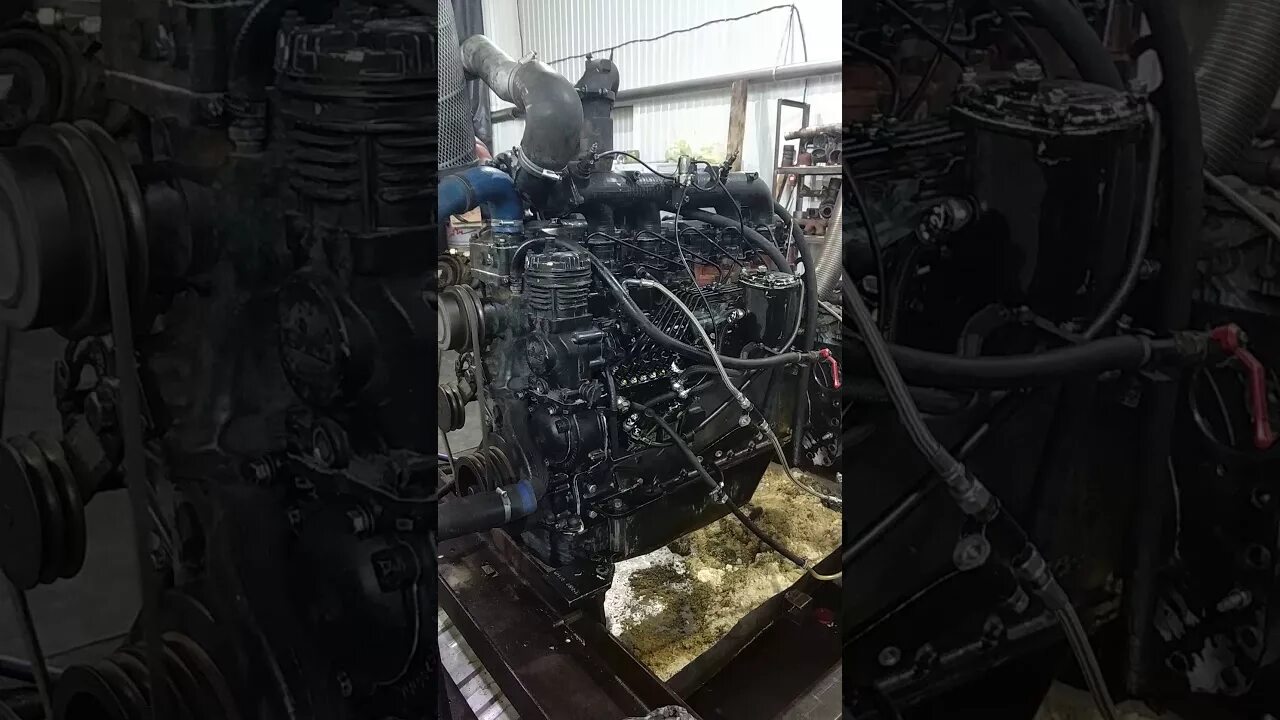 Дизельный двигатель после ремонта