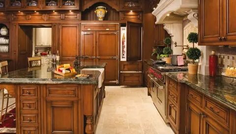 Красивые кухни из дерева