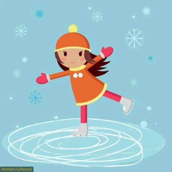 Дети на коньках. Мультяшки на коньках. Дети катаются на коньках. Рисуем девочку на коньках. Девочка на коньках для детей.