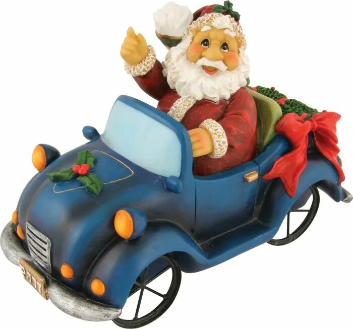 Машинка дед мороз. Елочная игрушка машинка. Машинка дед мороз. Машинка с новогодними подарками. Дед мороз на машинке.
