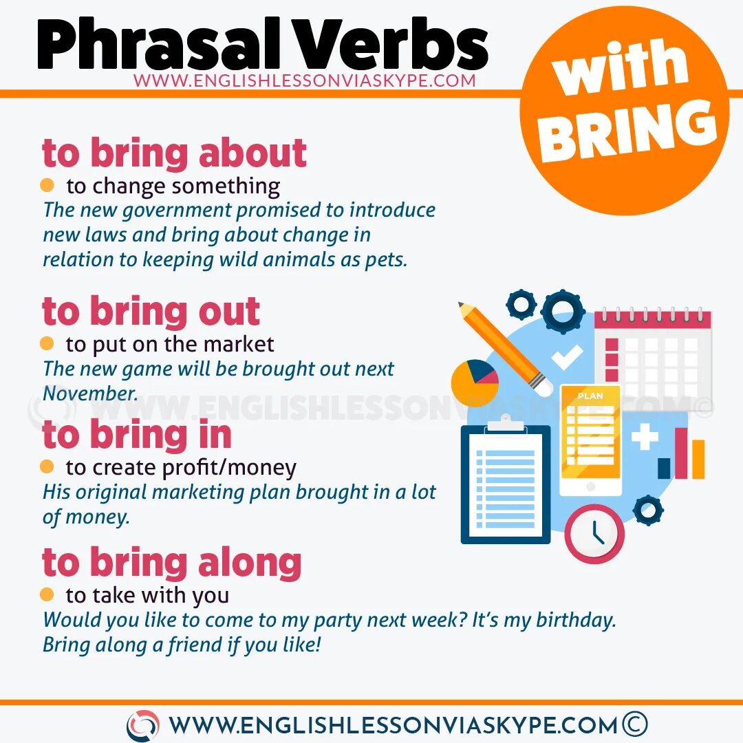 Round примеры. Phrasal verb bring. Bring about Фразовый глагол. Предложения с bring about. Phrasal verbs with bring.