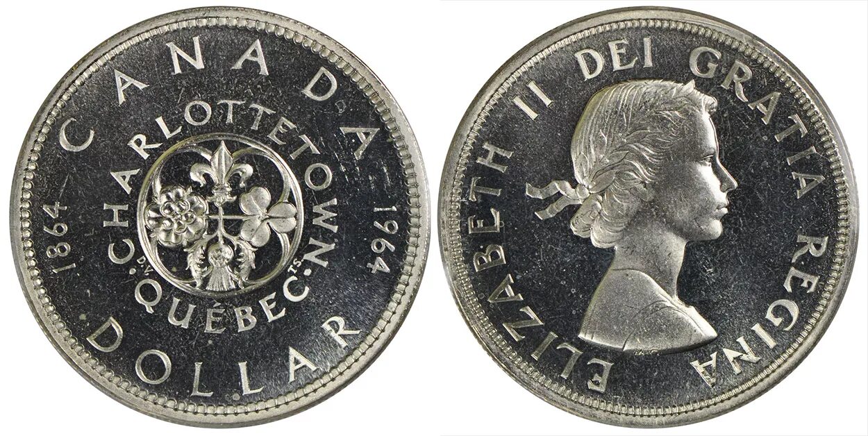 Доллар 1 октября. Канада 1 доллар 1964. Канада 1 доллар, 1963. Монета в 1 доллар 1964. Канадский доллар металлический.