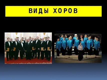Виды хоровой музыки