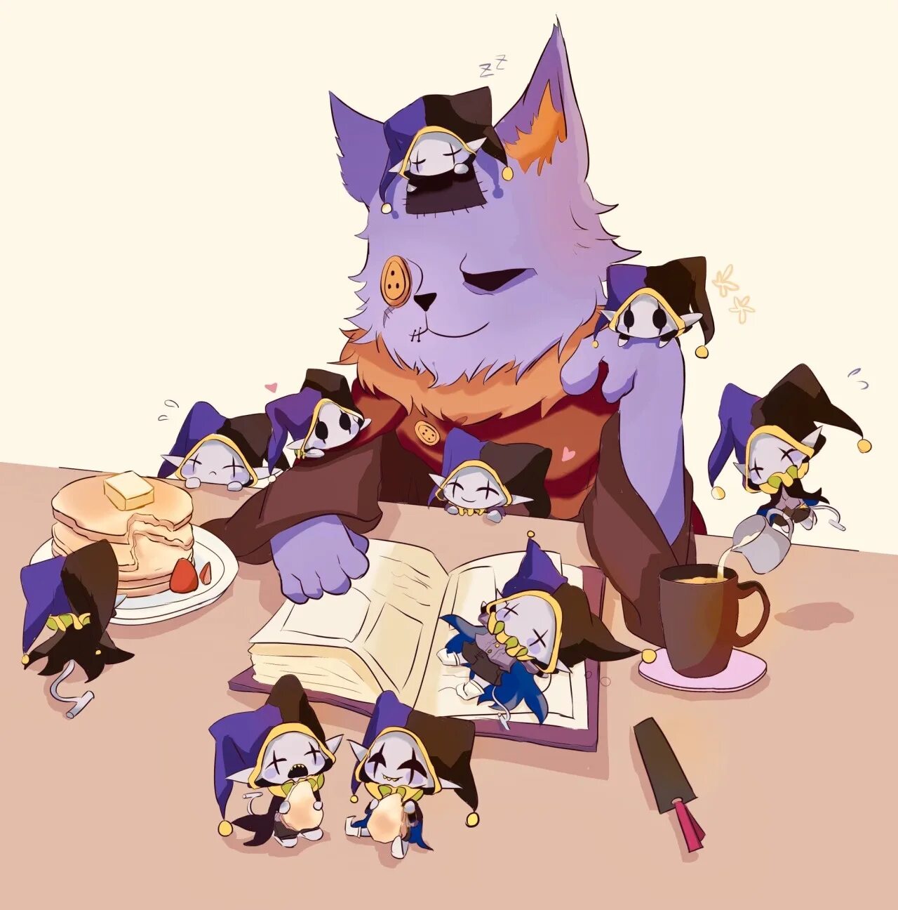 Dogday x y n. Jevil дельтарун. Seam and Jevil deltarune. Deltarune Jevil x seam. Комиксы про Джевила.