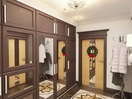 Прихожие в частном доме шкафы