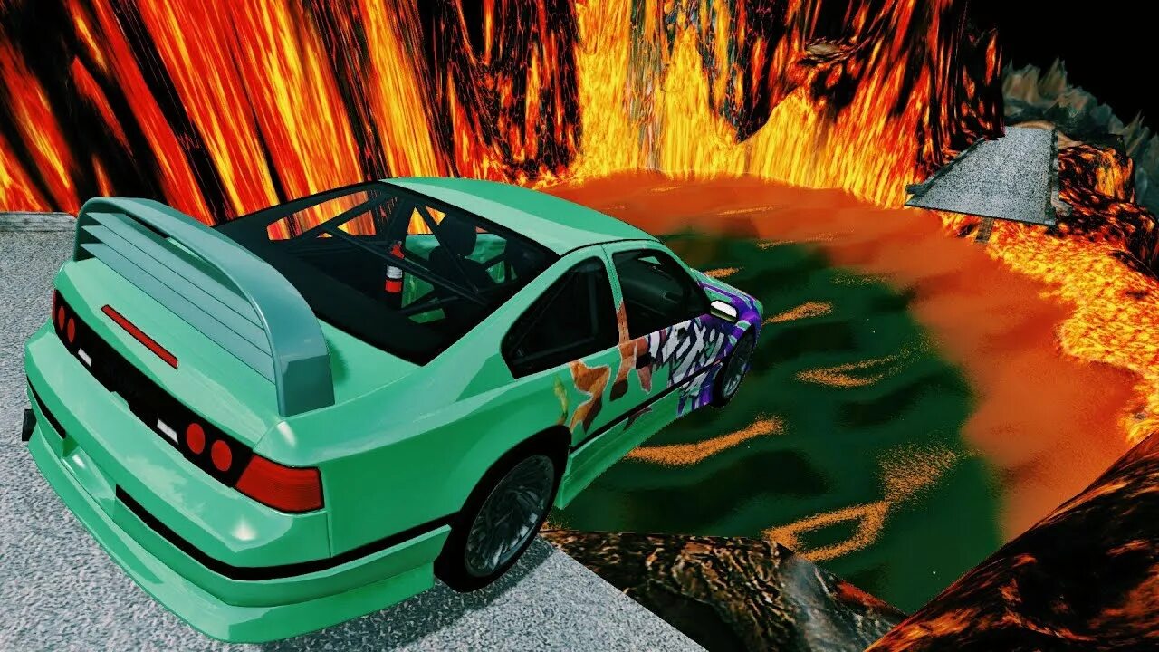 Мост BEAMNG Drive. BEAMNG Drive Lava. BEAMNG Drive Jump. BEAMNG Drive - jumping in Volcano High Speed car Jumps 3.