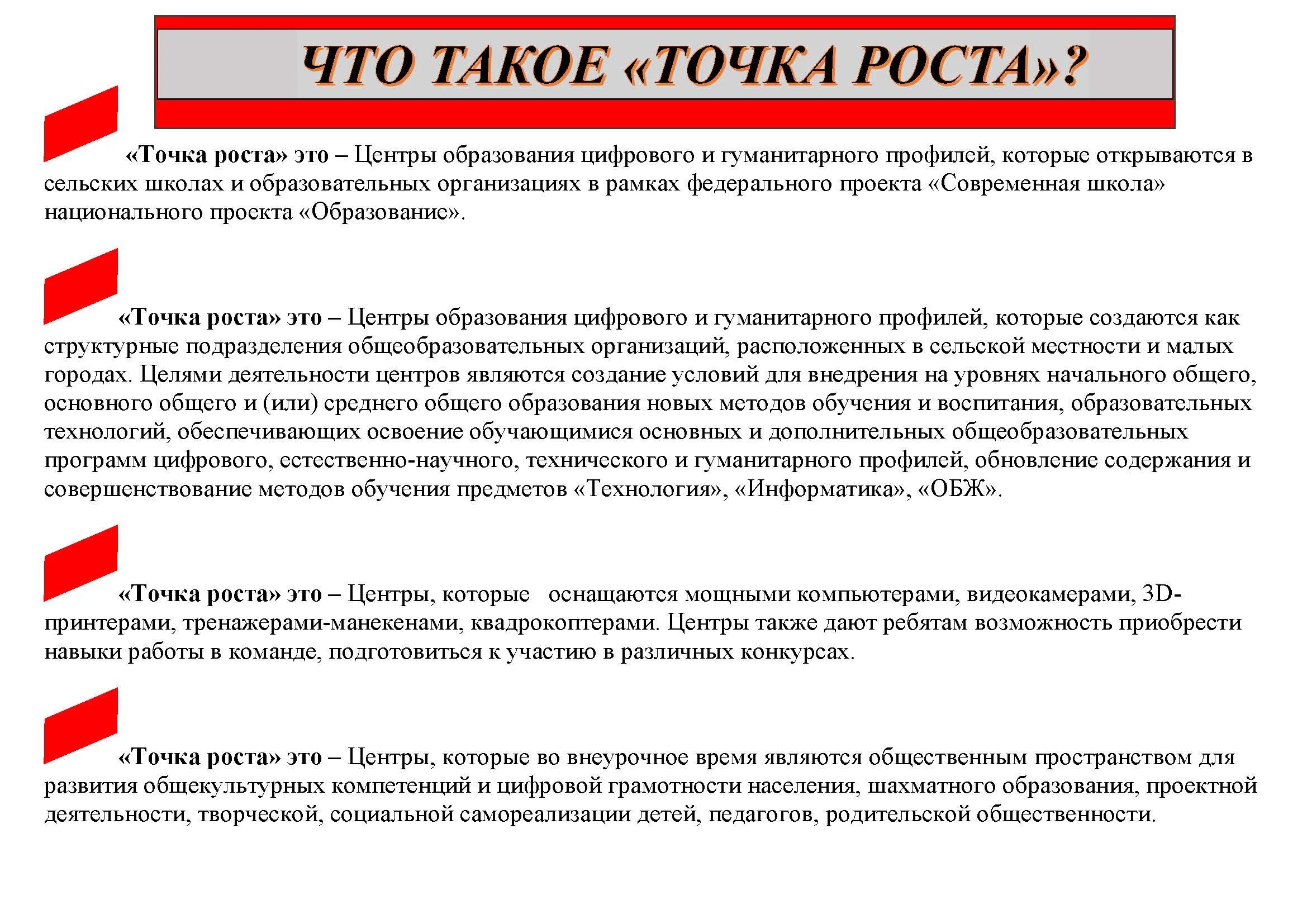 Создание центра точка роста направлено на. Цели и задачи центра точка роста. Точка роста методические рекомендации. Стенд точка роста с информацией. Что такое точка роста в образовании.