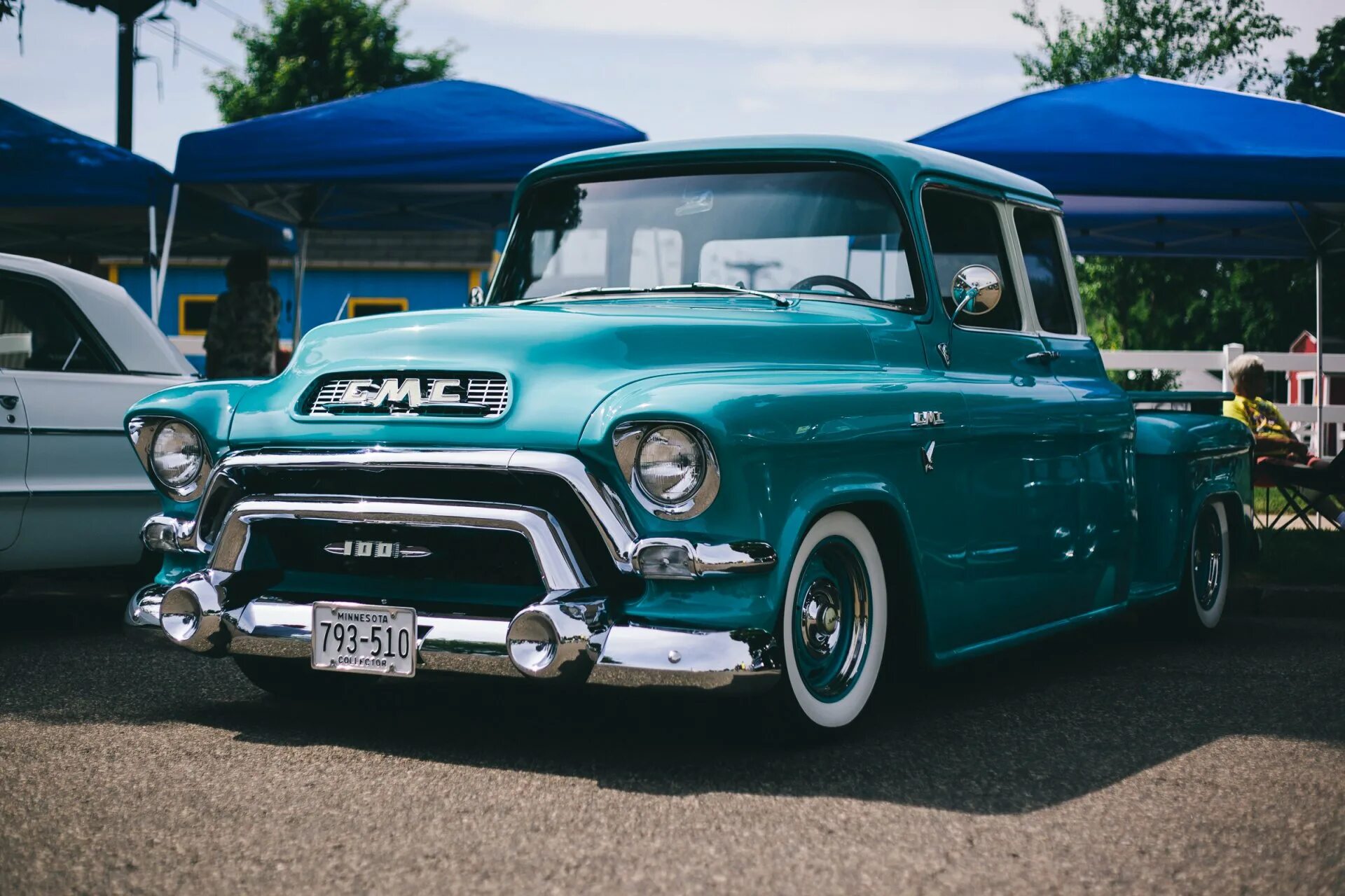 Старый пикапер. Chevrolet 3100 Tuning. GMC Blue Chip 150. GMC Pickup 1957. Ford Pickup 1951.