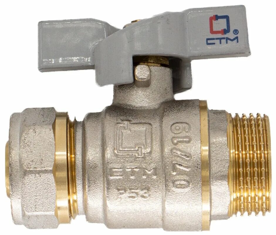 кран aqualink шаровый бабочка 1/2" г/ш со сгоном /10/100/ (шт. кран шар. р ду15. кран шаровой бабочка itap. кран бабочка 1 2 наружная.