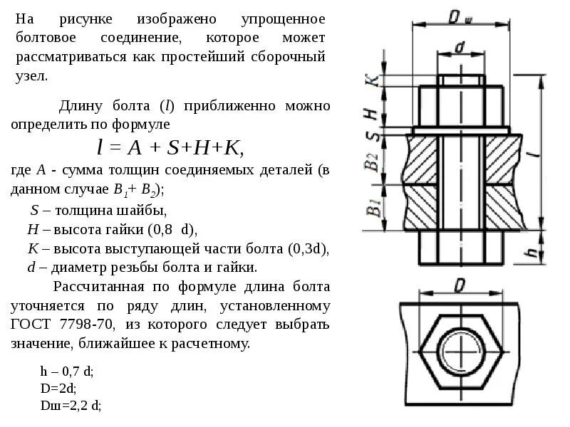 Диаметр соединительного элемента