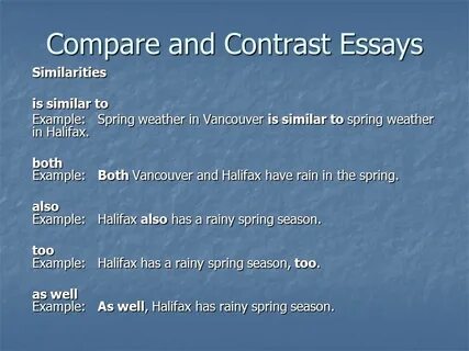 Compare example
