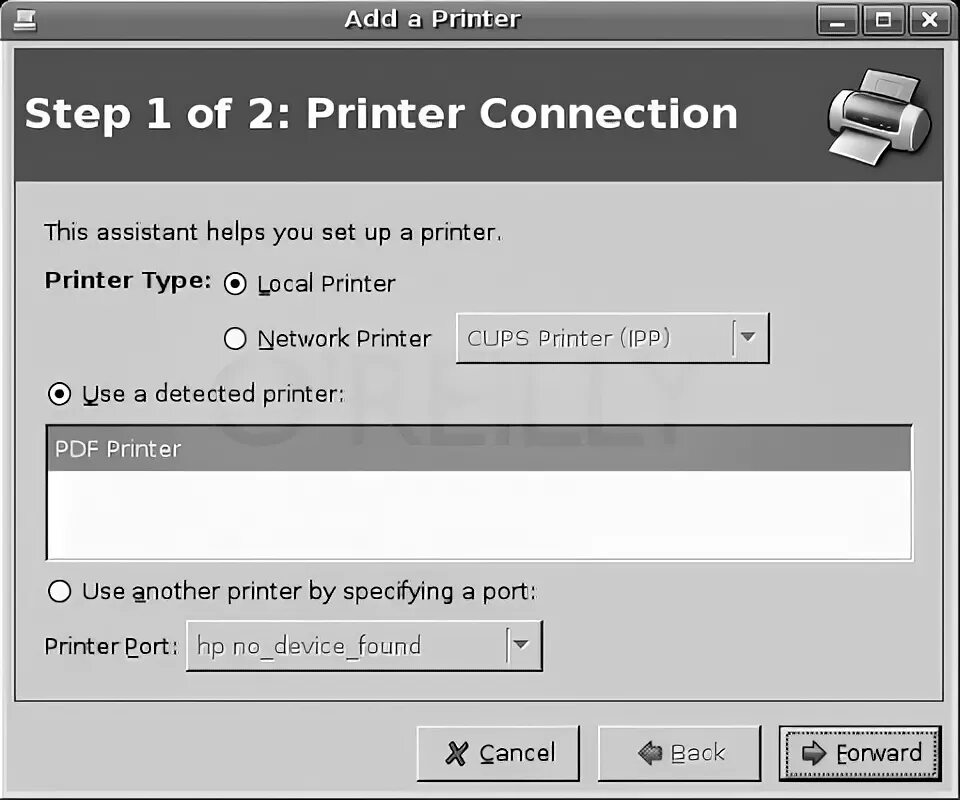 Добавить принтер через Cups как. Cups pdf