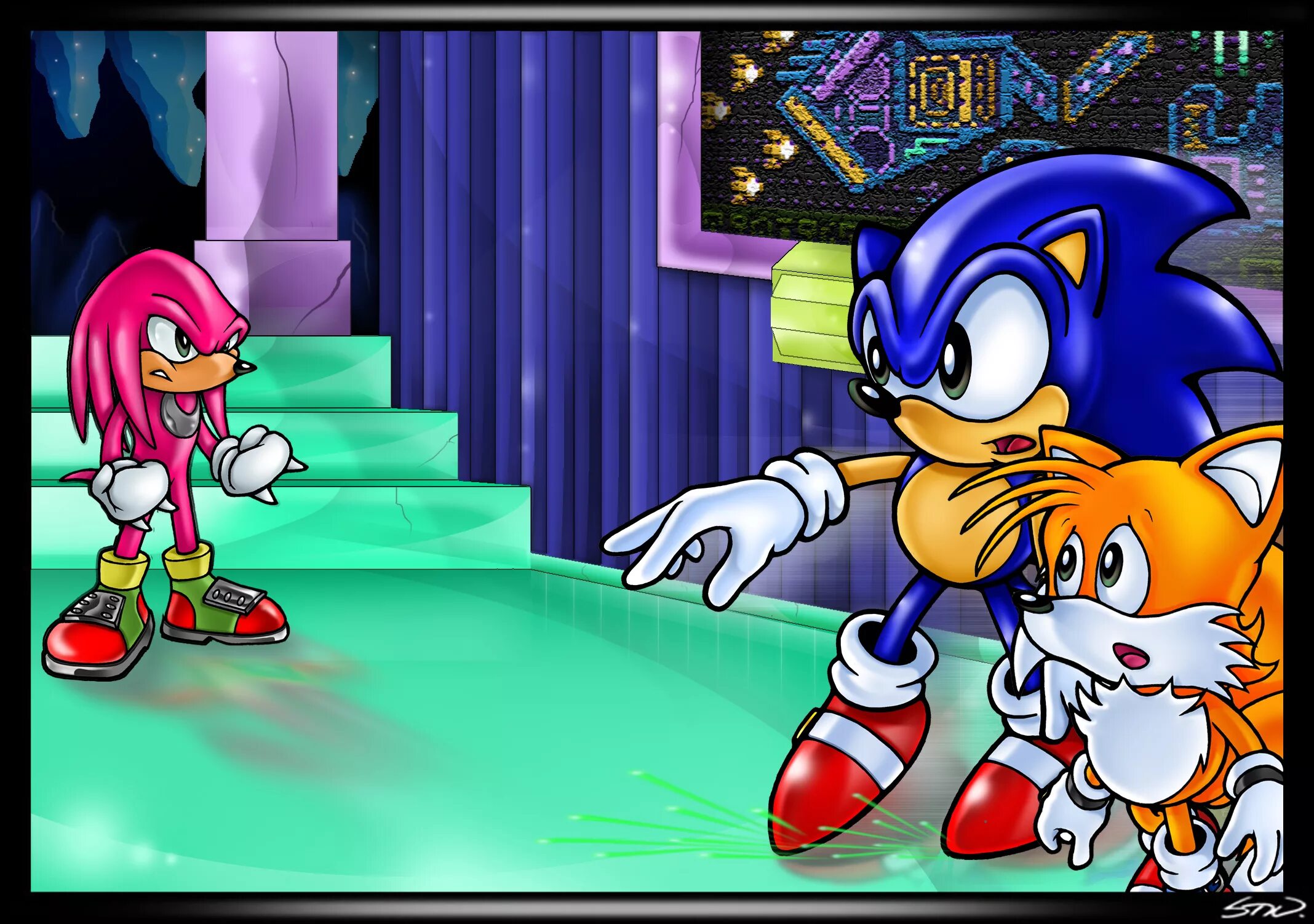 Sonic the Hedgehog 3 НАКЛЗ. Соник Tails Knuckles 2. Кнуклес Sonic 3. НАКЛЗ Соник 3 и НАКЛЗ.