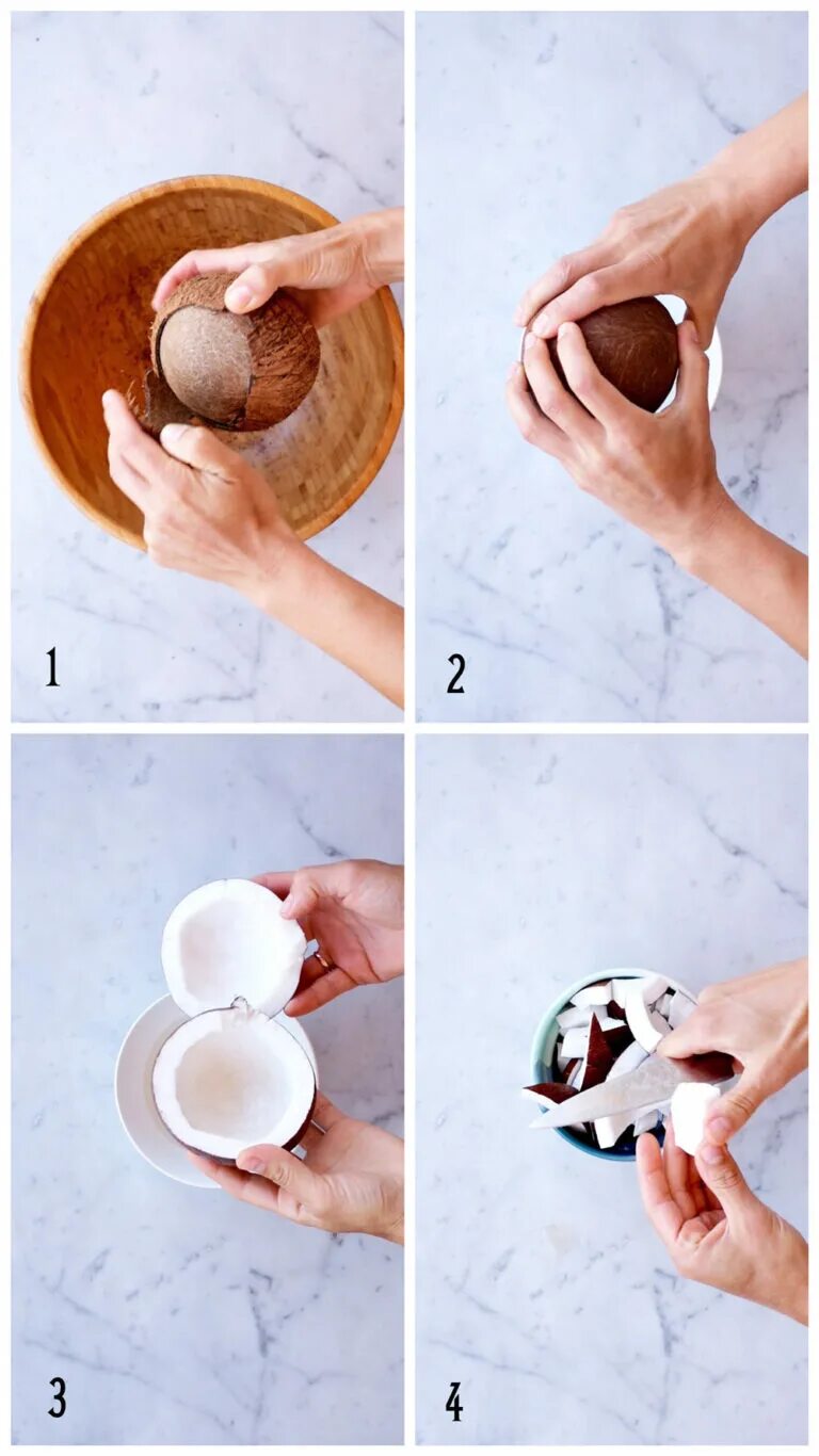Кокос разрубленный. Как открыть какгс дома. Кокос в кожуре. Как разделать кокос. Как разделать кокос.