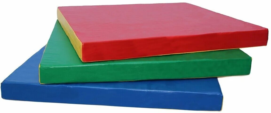 Гимнастический инвентарь маты. Разные маты. Мат гимнастический rusco к/з 50х100х5 см. Демпферный мат 1500х2000х50мм. Спортивный мат (200*100*7см).