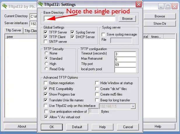 Tftpd. Tftpd32. tftp сервер. tftp порт. tftpd dhcp.