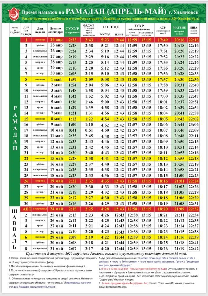Время отпускания уразы. График намазов на Рамадан. Время намаза Рамадан. Календарь Рамадан. Расписание намаза на май.