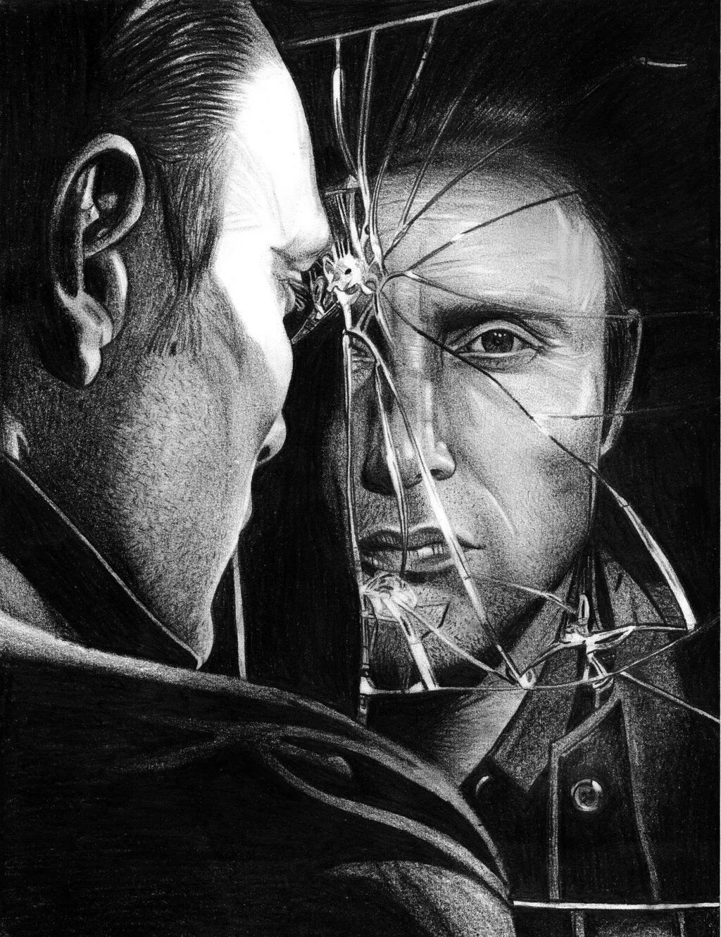 Лицо в разбитом зеркале. Отражение мужчины в разбитом зеркале. Мужское лицо разбитом зеркале. Отражение в разбитом зеркале арт. Разбитые отражения фф