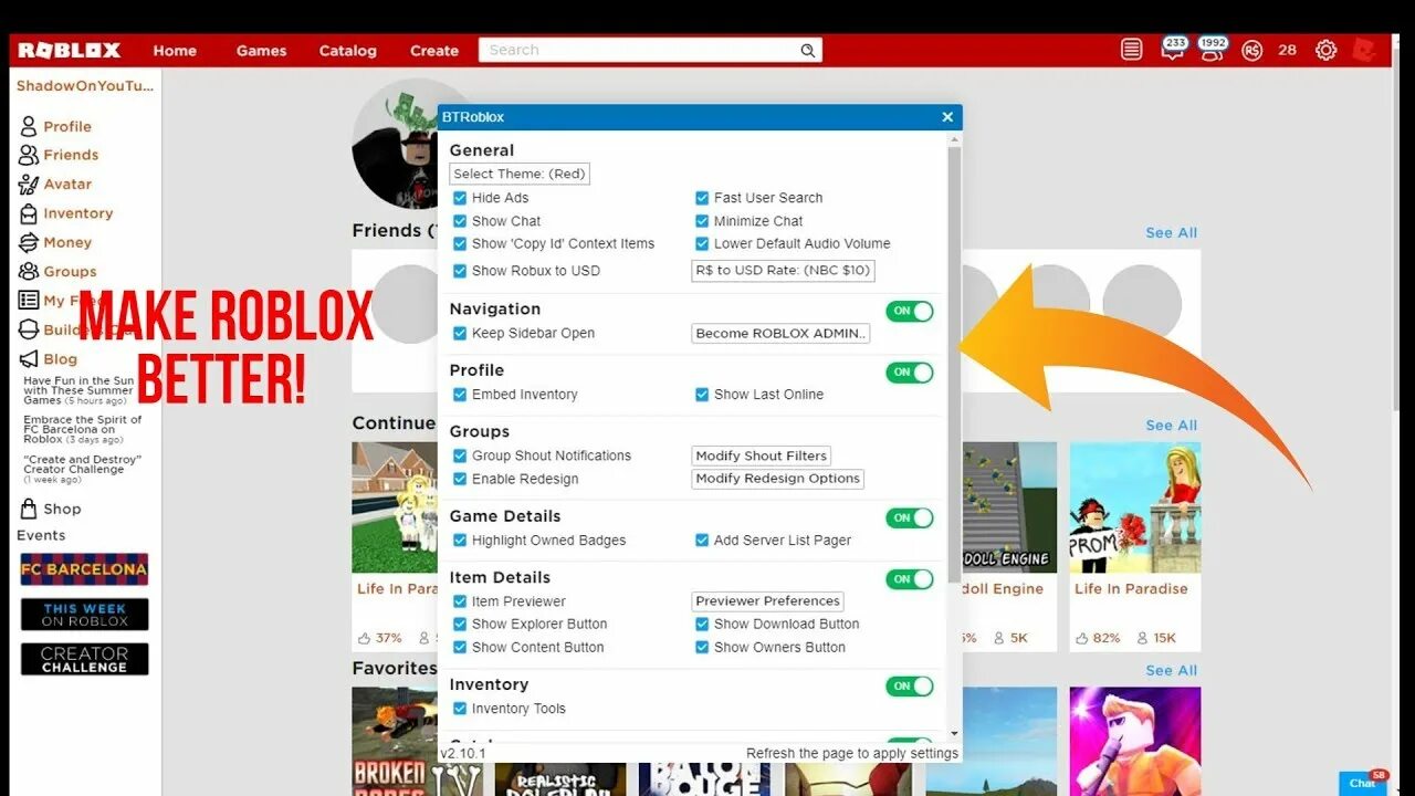 Better Roblox. Хром РОБЛОКС. Making Roblox better. BTROBLOX расширение.