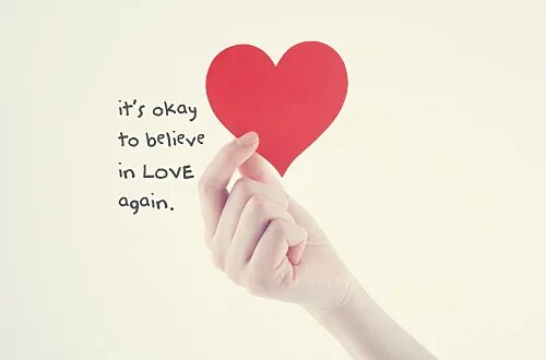 Love again. I believe in Love. Love and believe. Just believe in Love.