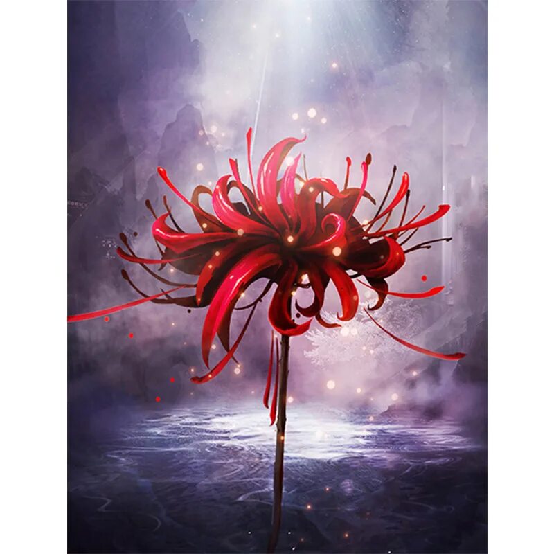 Как выглядит цветок смерти 枚 の 小 さ な 花 び ら が Black and red