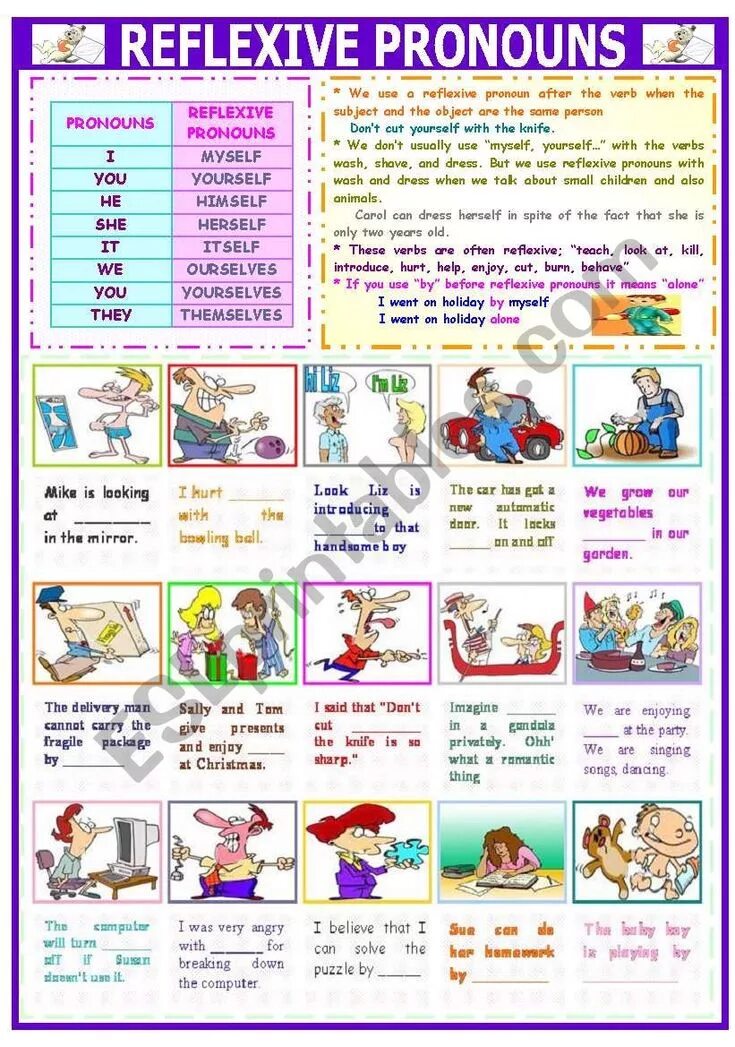 Complete the sentences use reflexive. Возвратные местоимения в английском упражнения. reflexive pronouns в английском. reflexive pronouns упражнения. возвратные местоимения worksheets.
