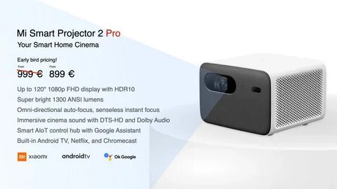 Xiaomi mi smart projector 2 обзор