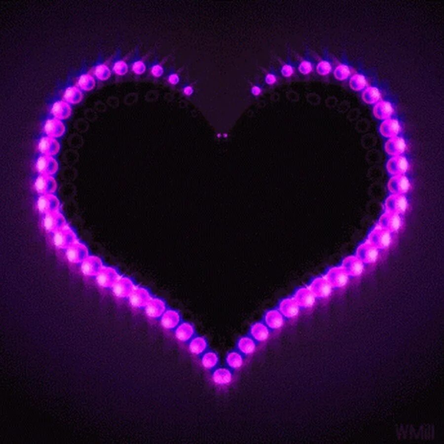 Мигающий фон тик ток. Сердце фиолетовое. Неоновое сердце движущая. Светящиеся сердце. Фиолетовые сердечки.