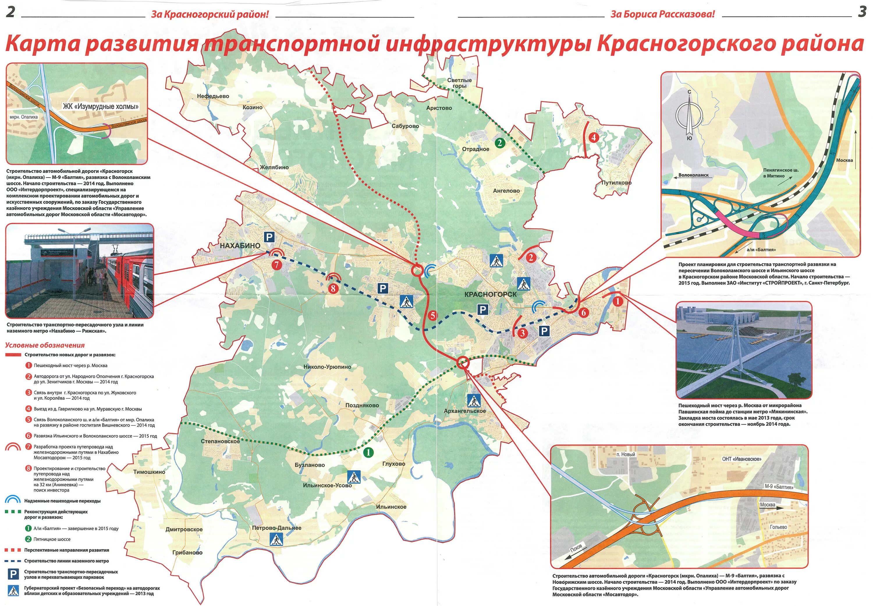 Красногорск нахабино расстояние