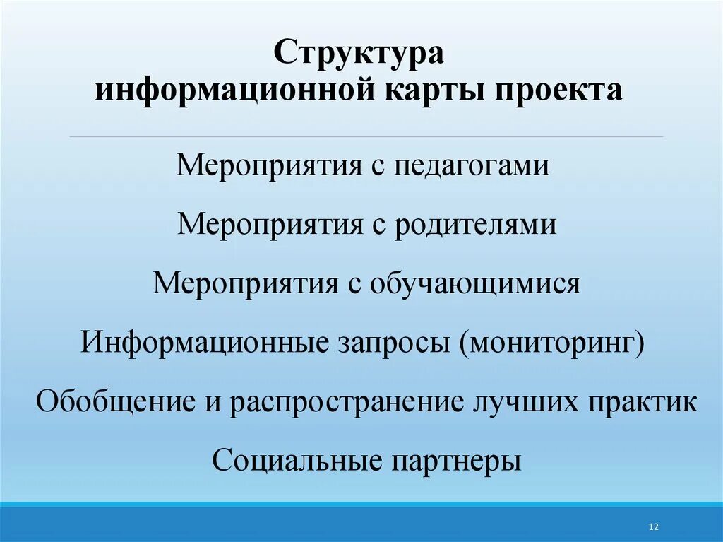 Состав доступный. Структура мероприятия. Информационная карта проекта мероприятия. Структура мероприятия панорама.