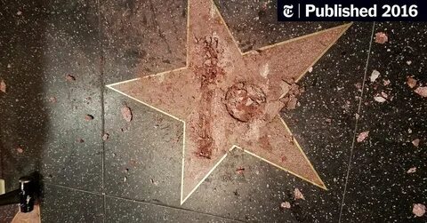 Звезда на аллее славы в голливуде трамп