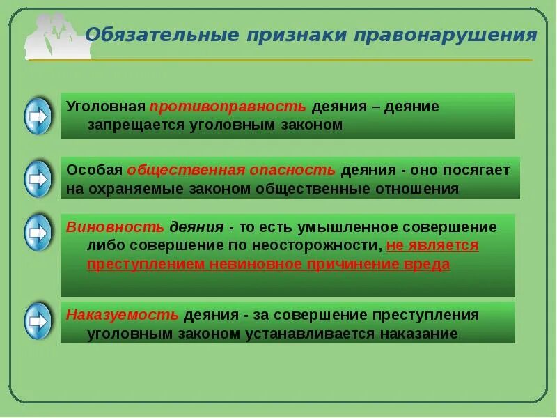 Обязательные признаки правонарушения. Обязательные признаки деяния. Общественная опасность и противоправность деяния. Признаки общественной опасности преступления.