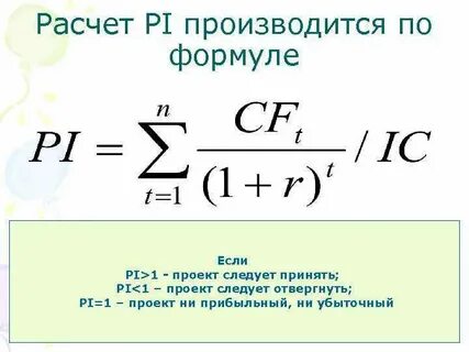 Расчет pi проекта
