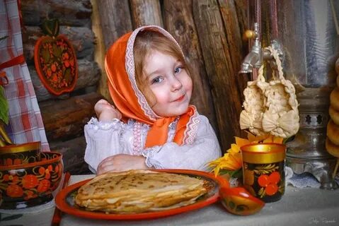 Картинка баба с блинами