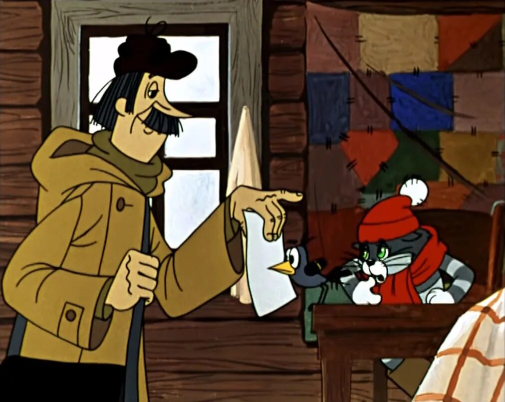 Печкин новый год в простоквашино. Почтальон печкин зима в простоквашино. Герои печкин мультика простоквашино. Почтальон печкин с коробкой. Почтальон печкин зимой.