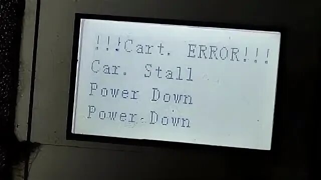 Main power error. Main power error