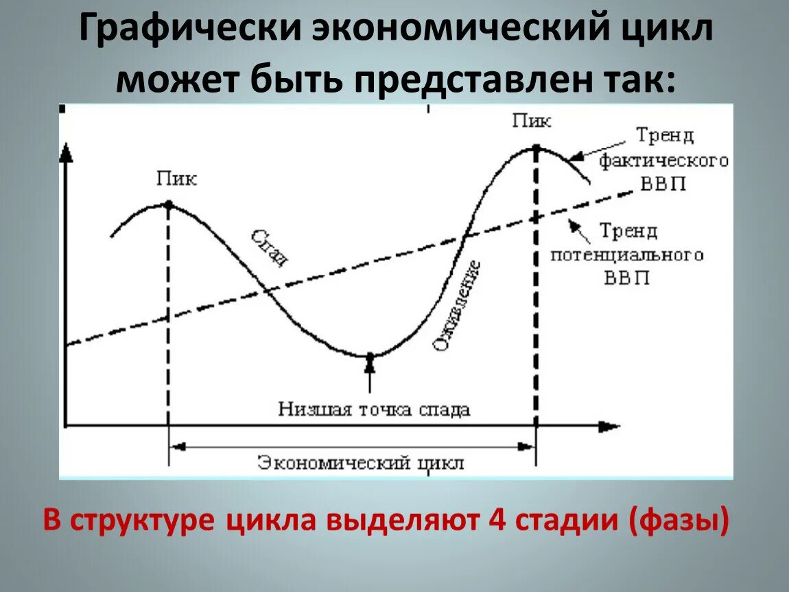 Фазы экономического цикла схема. Графическая интерпретация экономического цикла. Фазы экономического цикла график. Фазы экономических циклов графически.