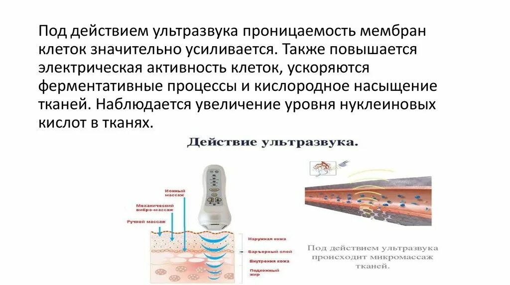 Электрическая активность клеток. Электрическая активность мембран клето. Фонофорез принцип действия. Фонофорез механизм действия. Проницаемость клеточных мембран повышают.