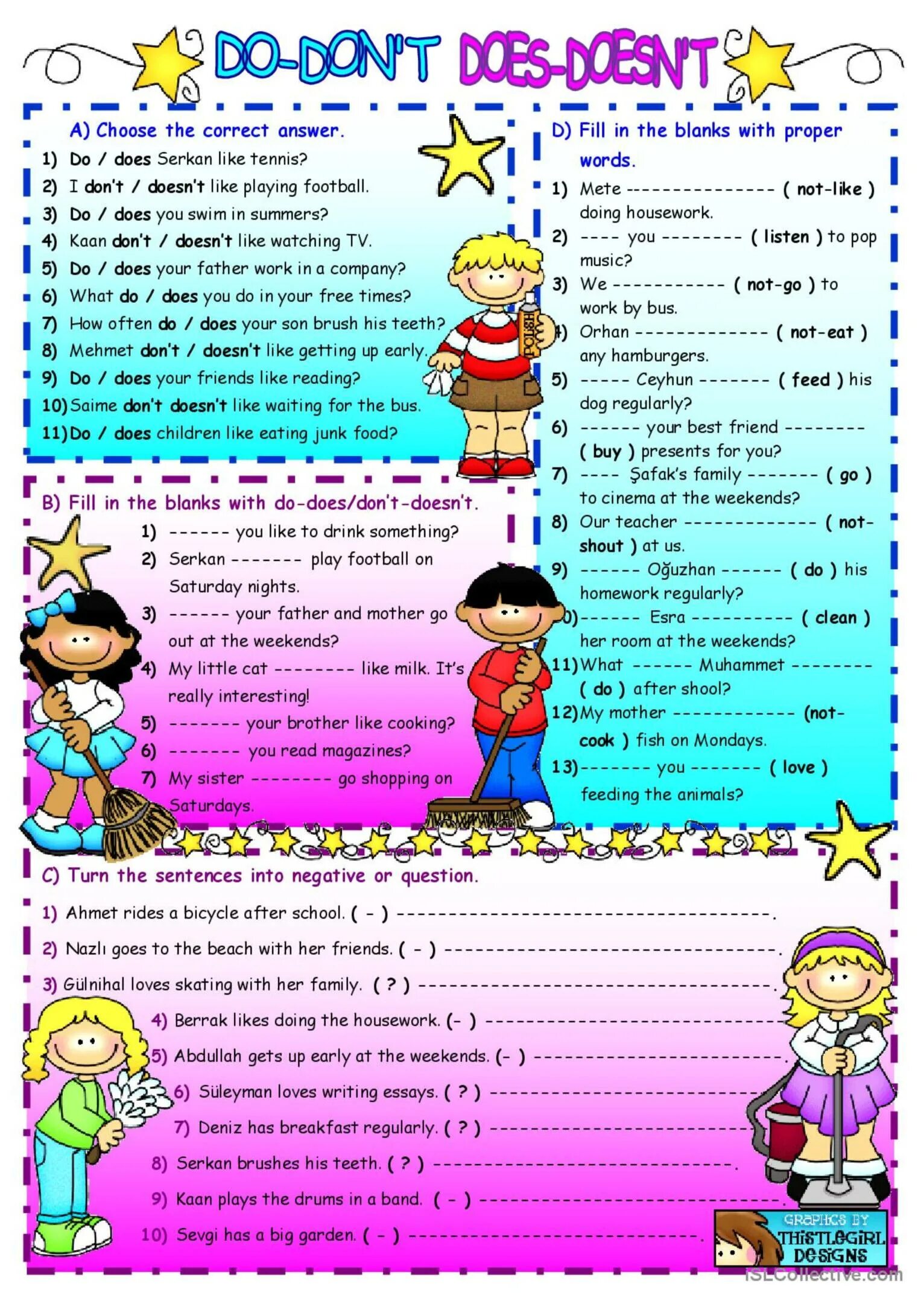 Words that doesn t. Упражнения на present simple do doesnt. Задания английский dont doesnt. Present simple упражнения dont doesnt. Do does don't doesn't Worksheets.